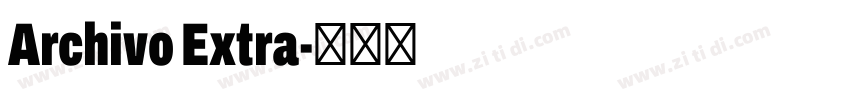 Archivo Extra字体转换
